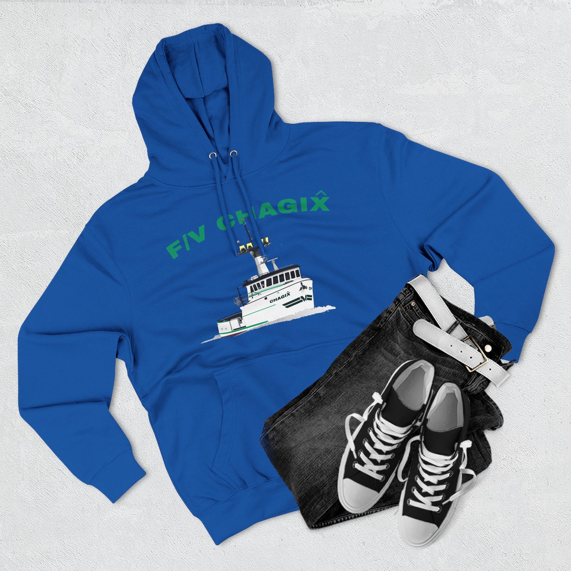 Chagix Boat Three-Panel Fleece Hoodie CBFSA