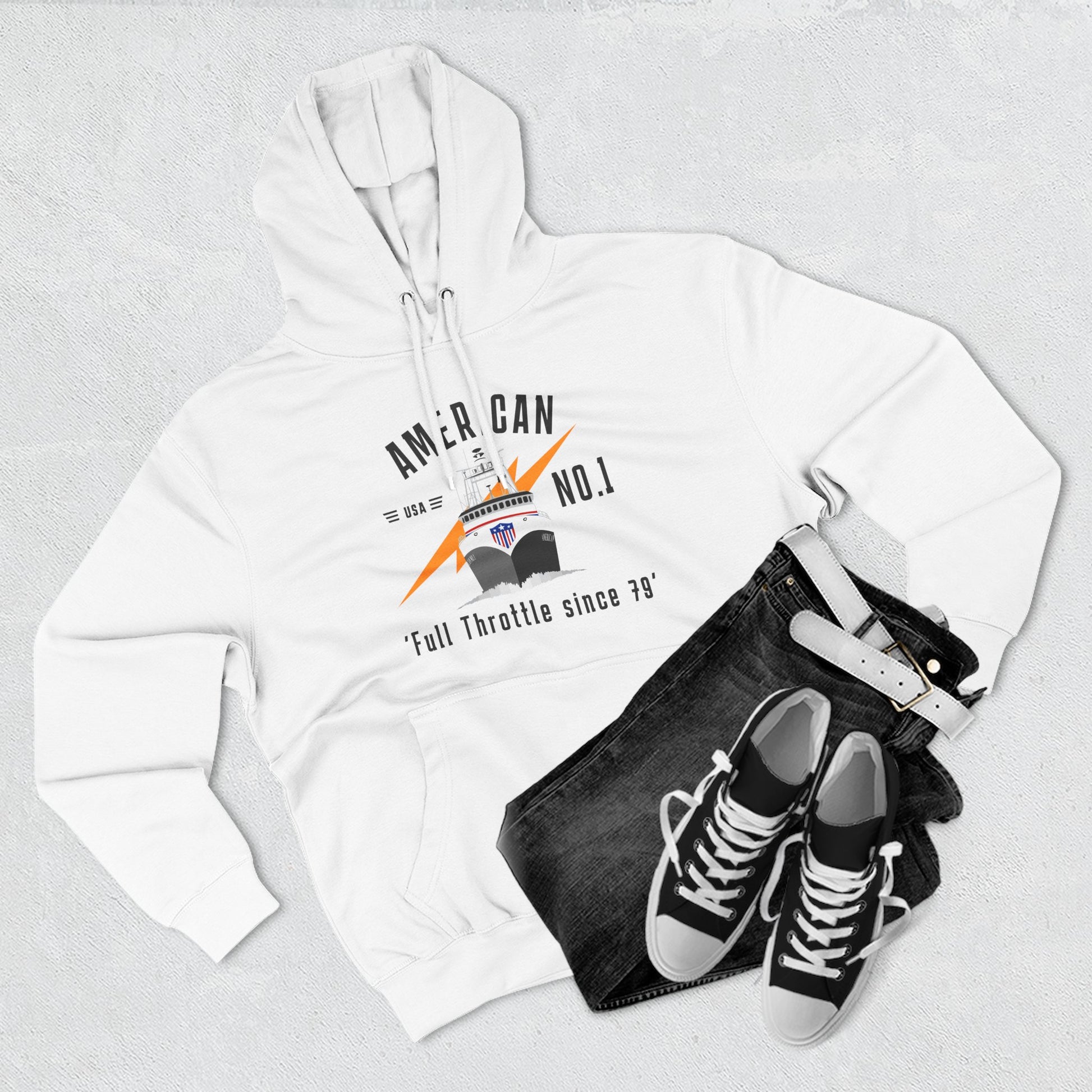 A1 Full Throttle Three-Panel Fleece Hoodie