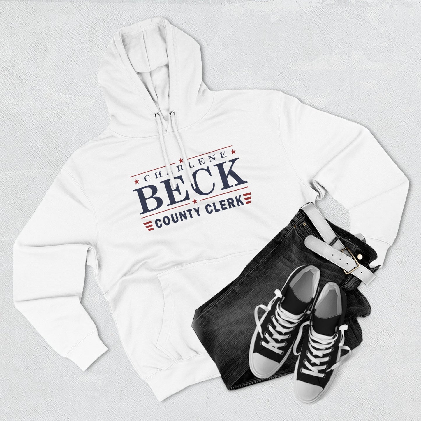 Charlene Beck Three-Panel Fleece Hoodie