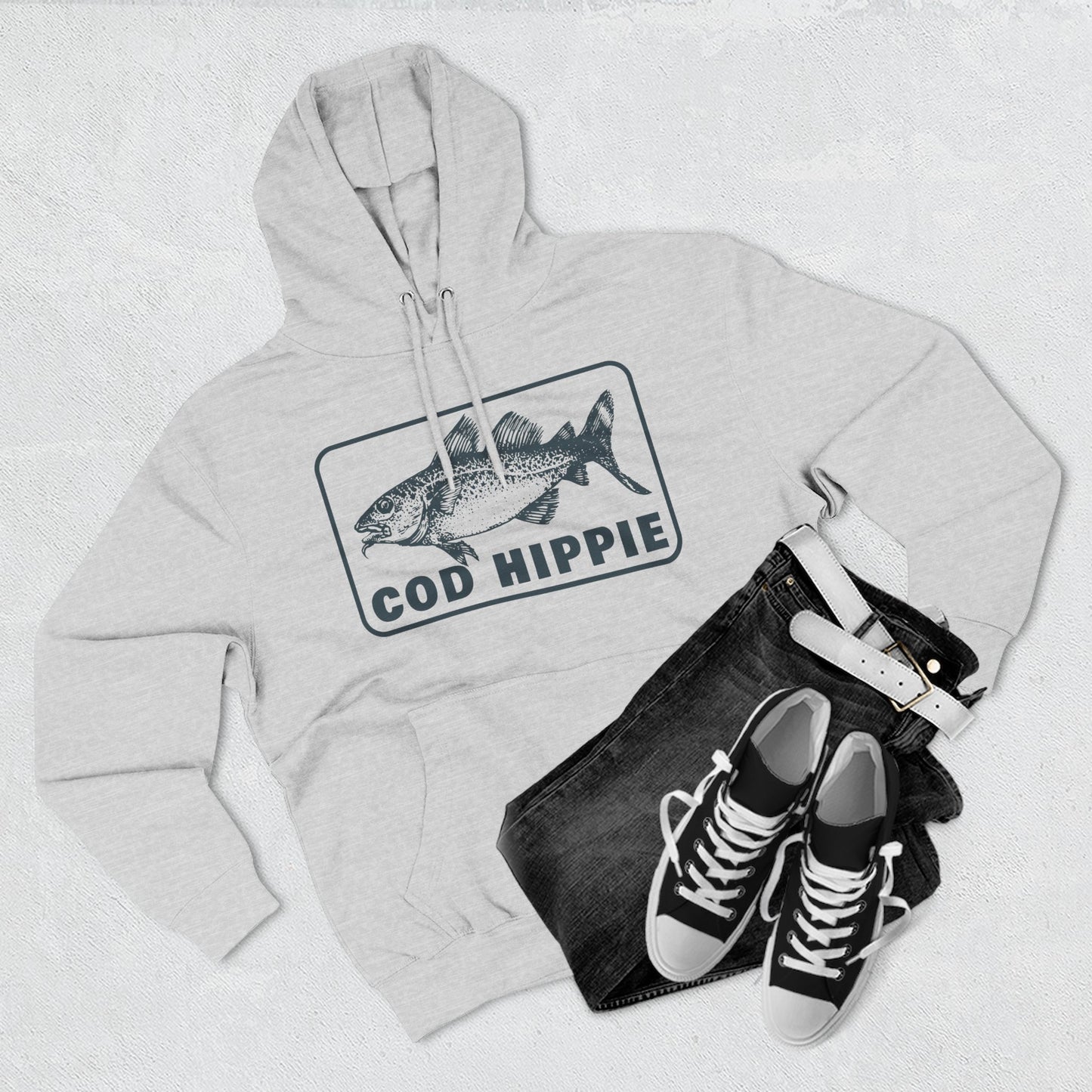 Cod Hippie Three-Panel Fleece Hoodie CBSFA