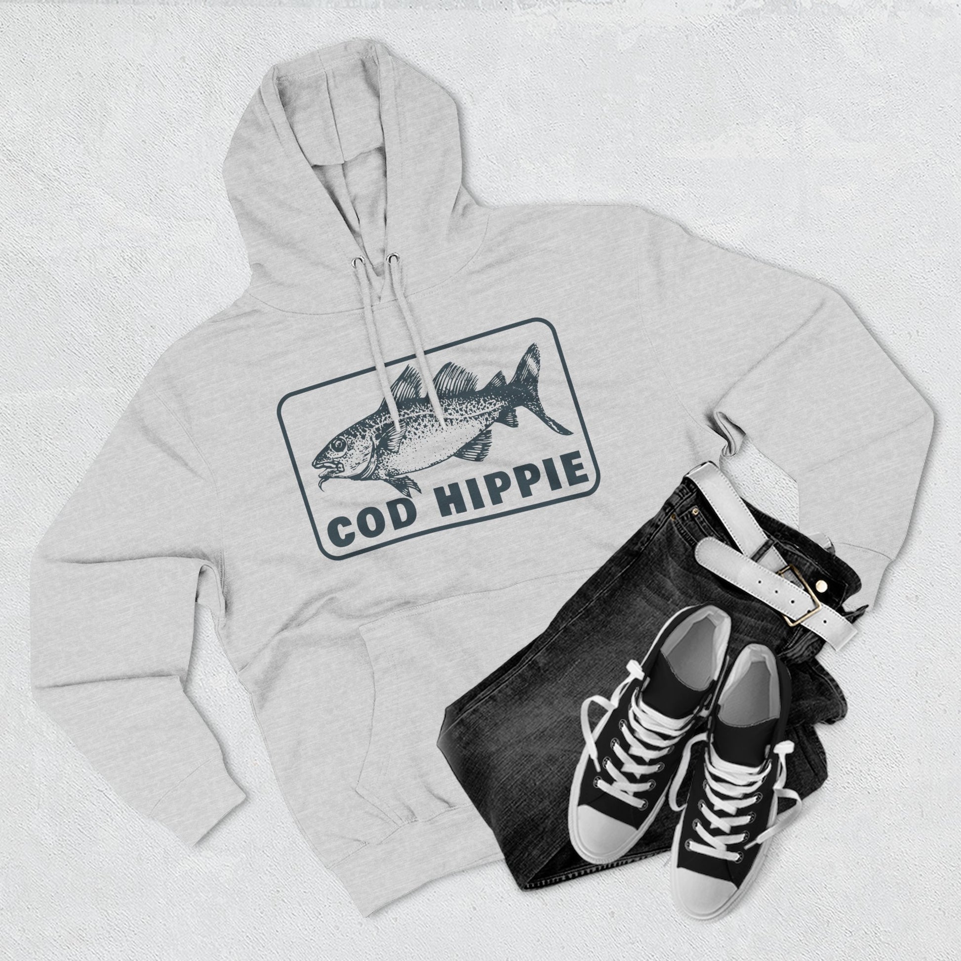 Cod Hippie Three-Panel Fleece Hoodie CBSFA