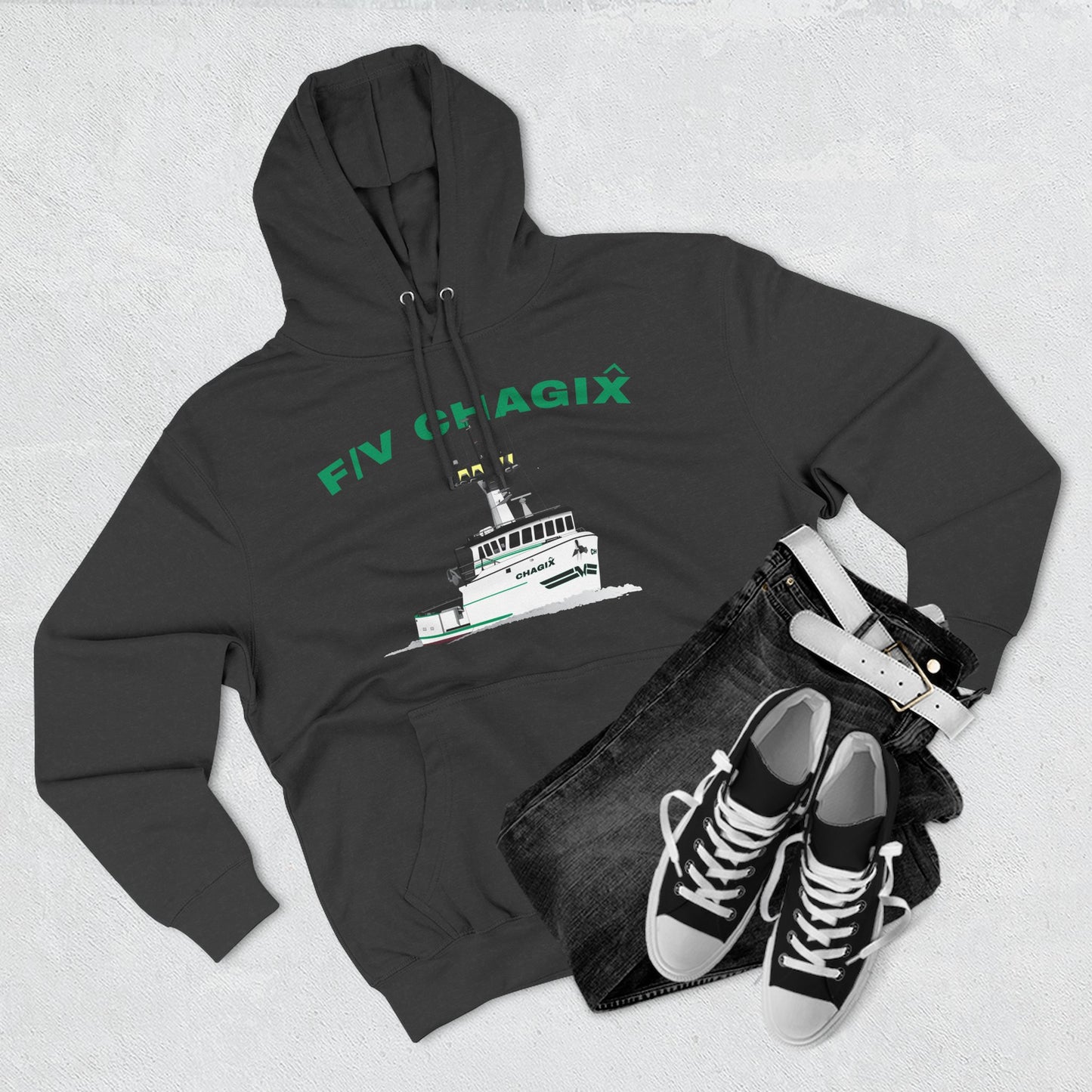 Chagix Boat Three-Panel Fleece Hoodie CBFSA