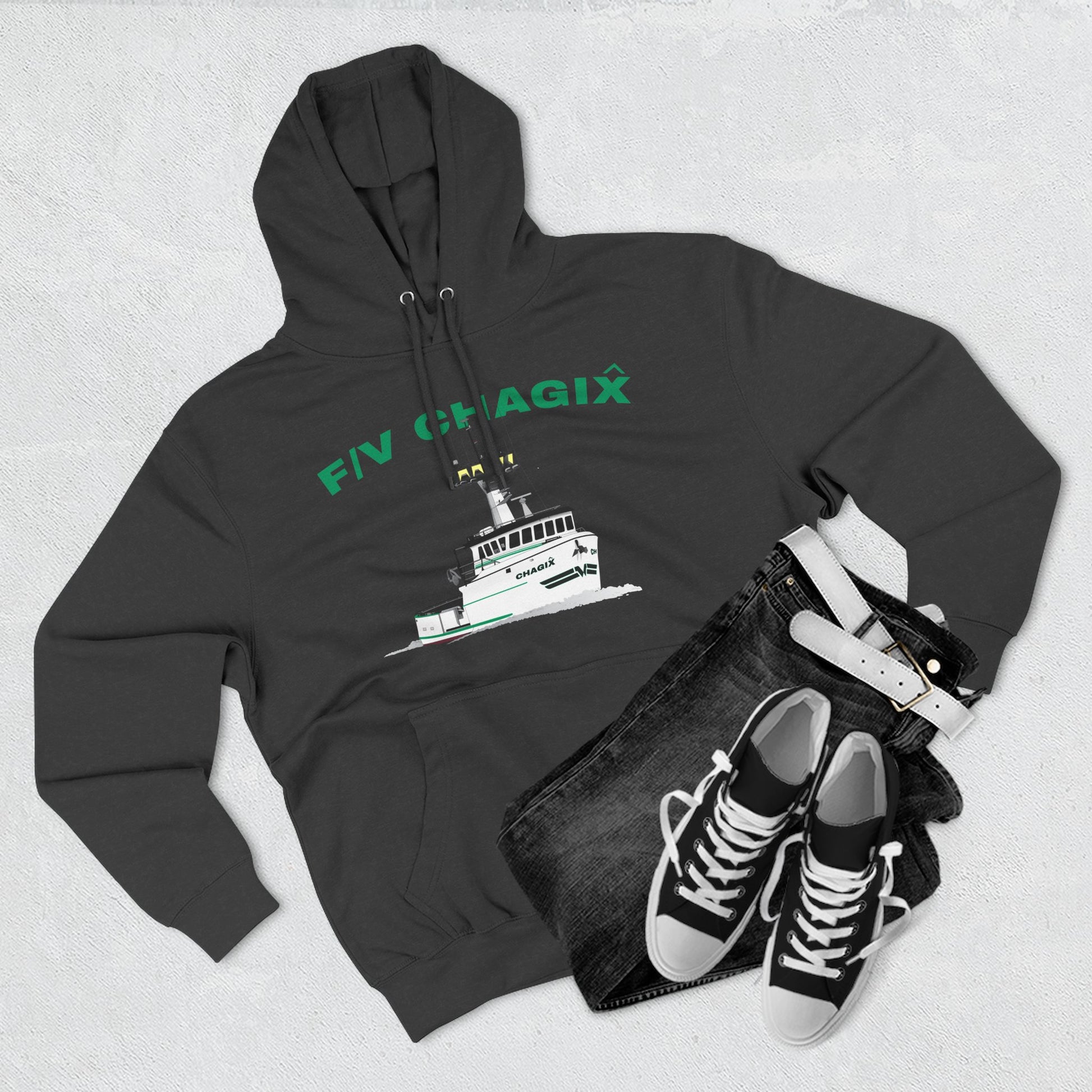 Chagix Boat Three-Panel Fleece Hoodie CBFSA