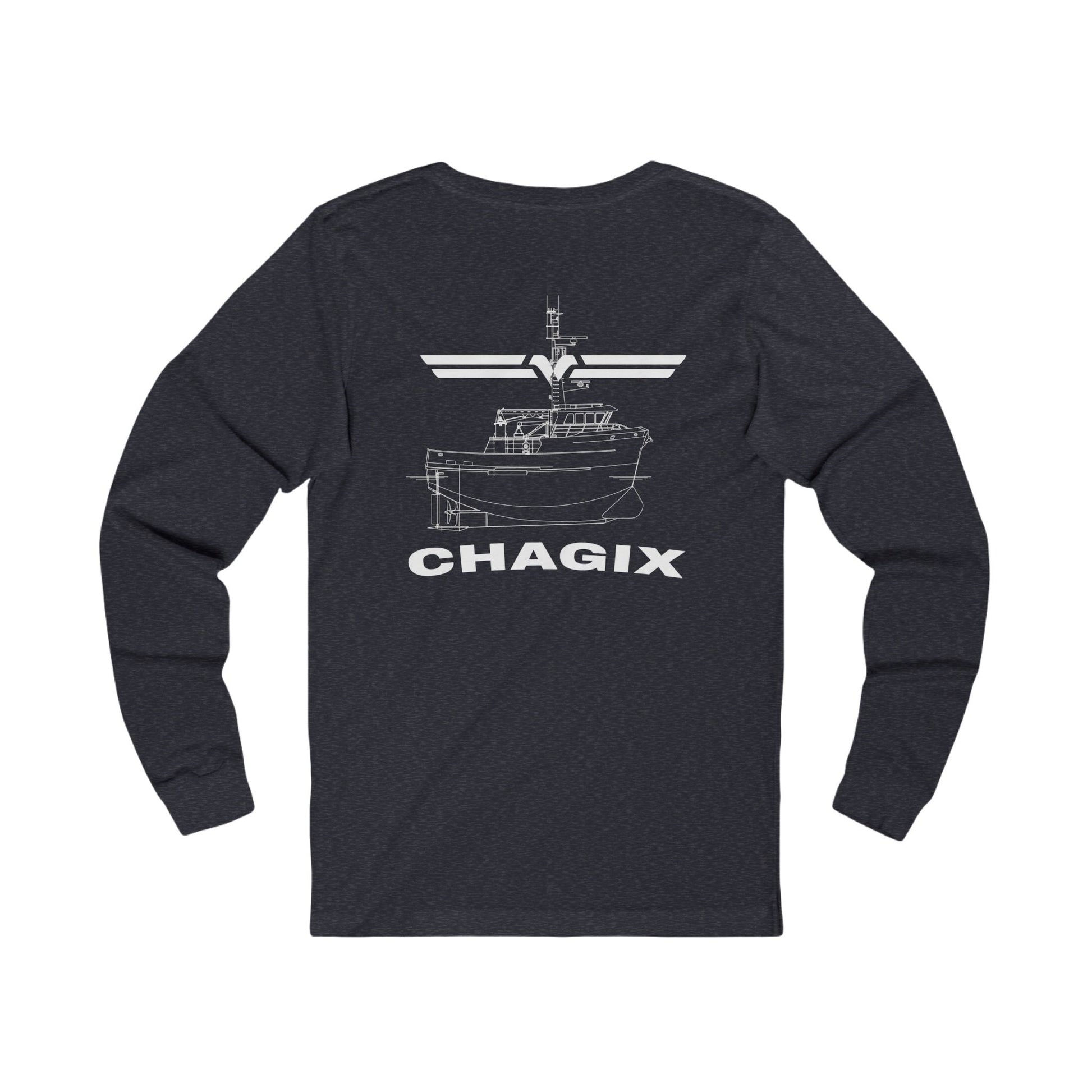 Chagix with wings front Unisex Jersey Long Sleeve Tee CBFSA