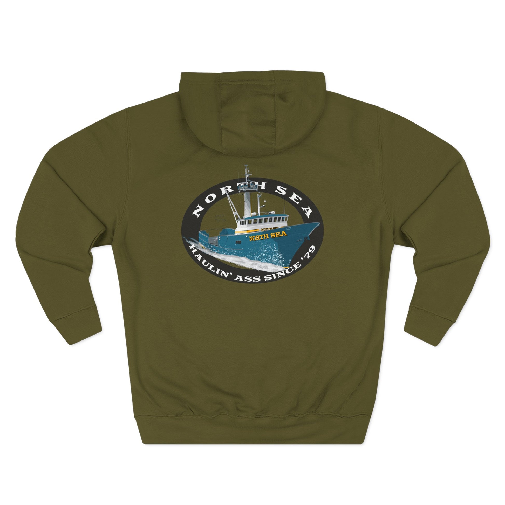 NS front/backThree-Panel Fleece Hoodie North Sea