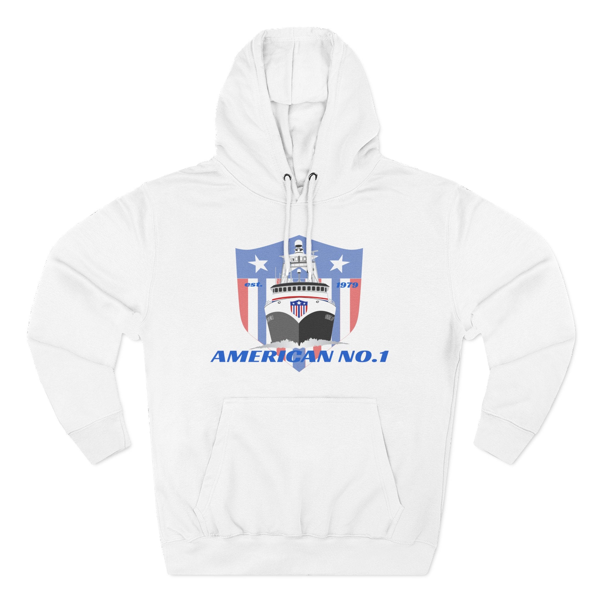 American No1 Three-Panel Fleece Hoodie – 54 Custom