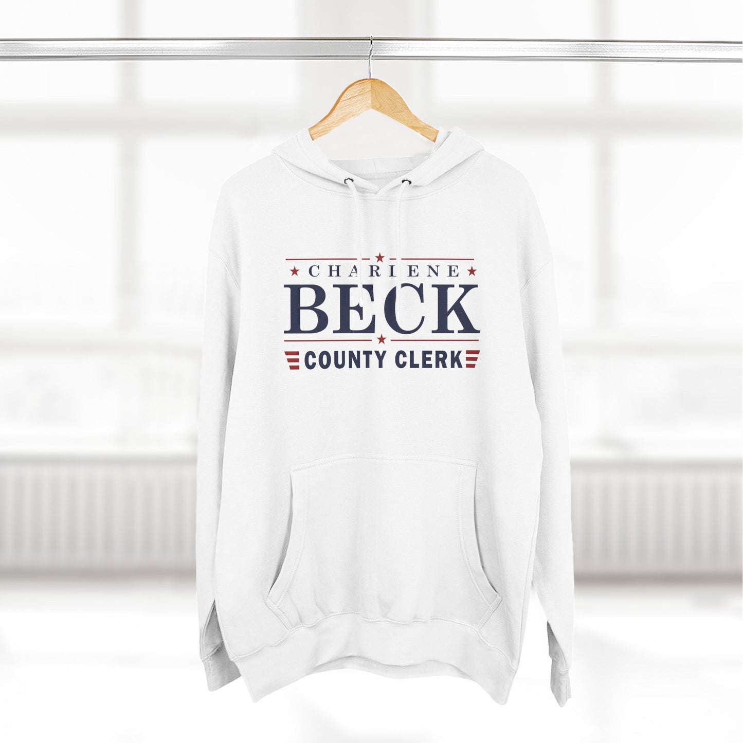 Charlene Beck Three-Panel Fleece Hoodie
