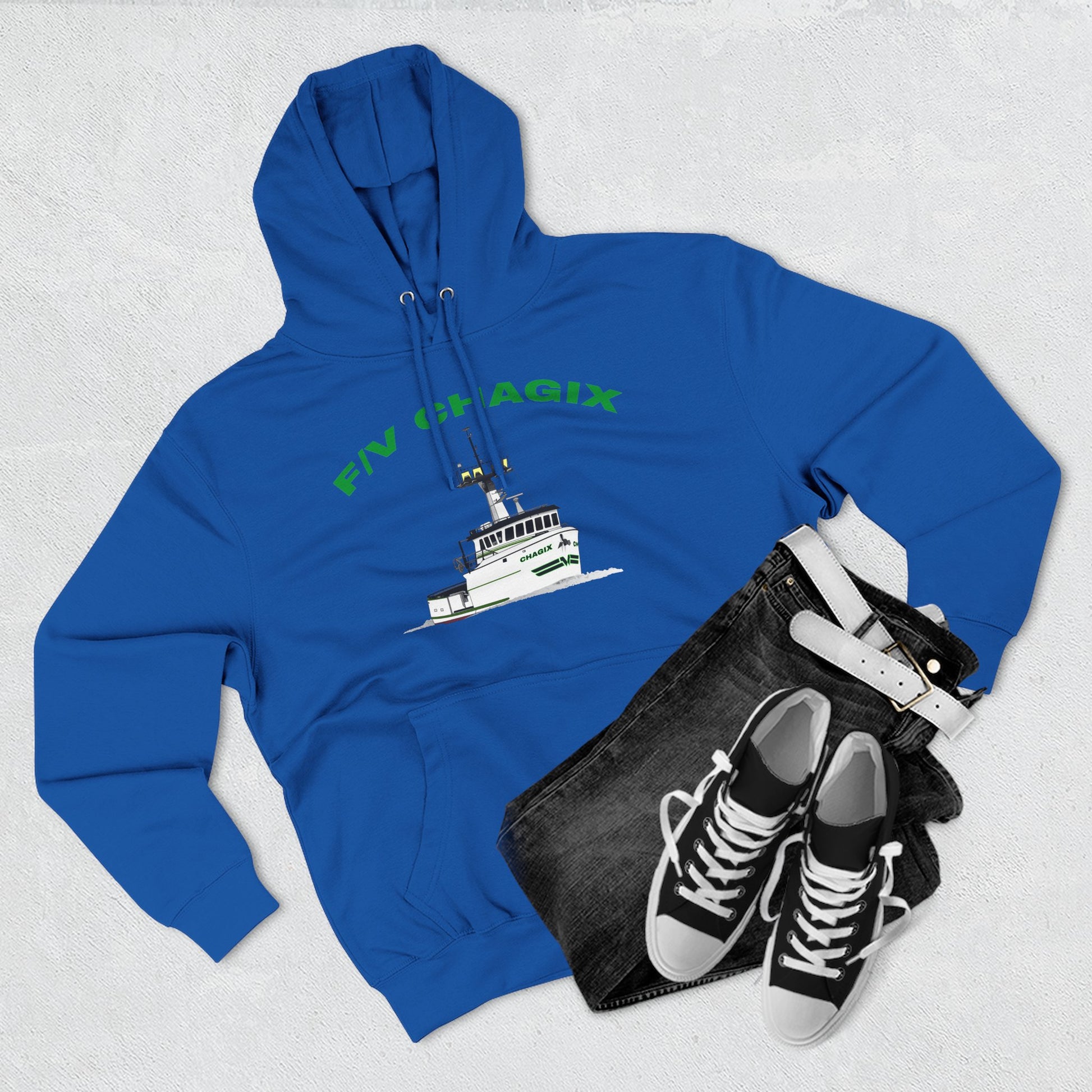 Chagix Boat Three-Panel Fleece Hoodie CBFSA