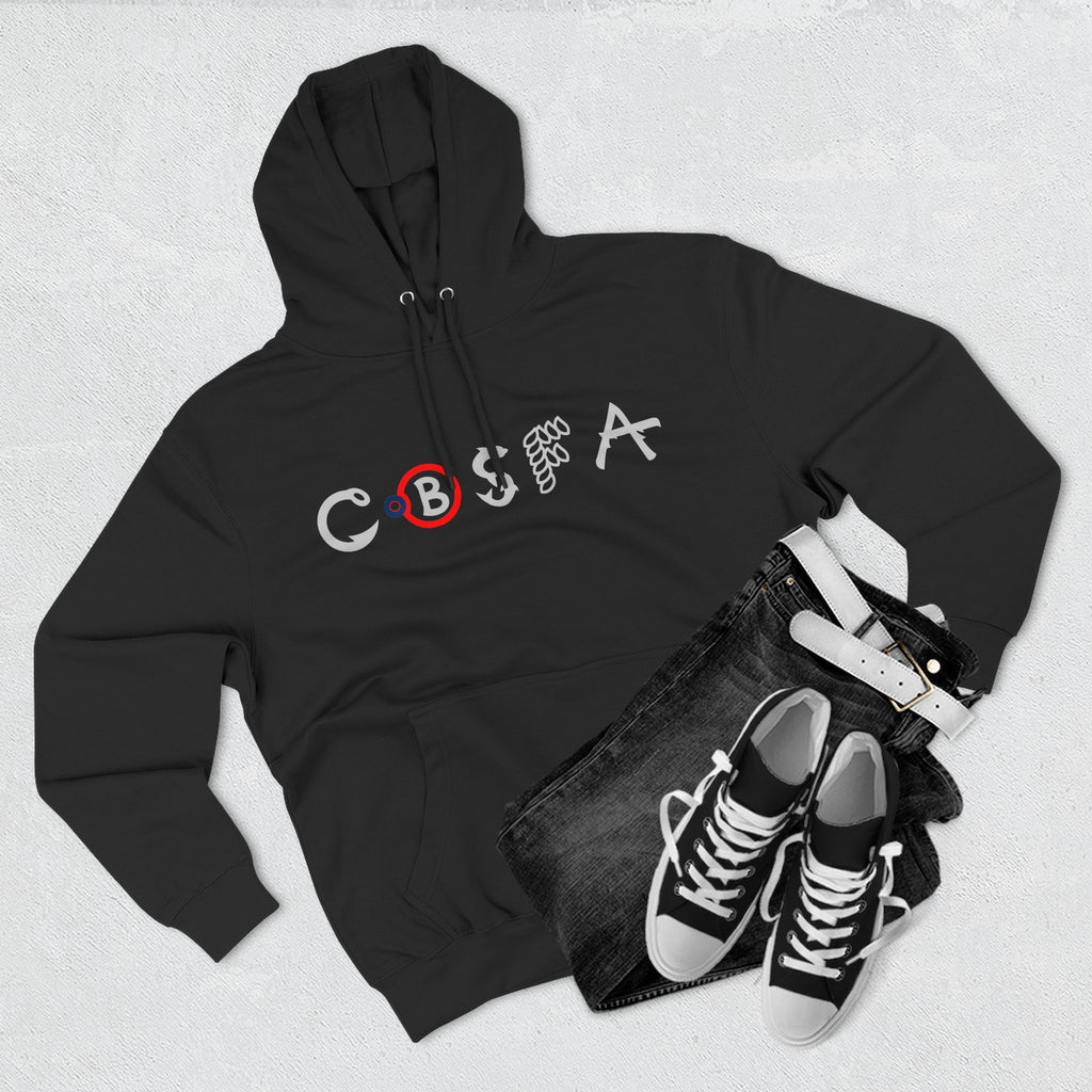 Chagix with CBSFA logo front Three-Panel Fleece Hoodie