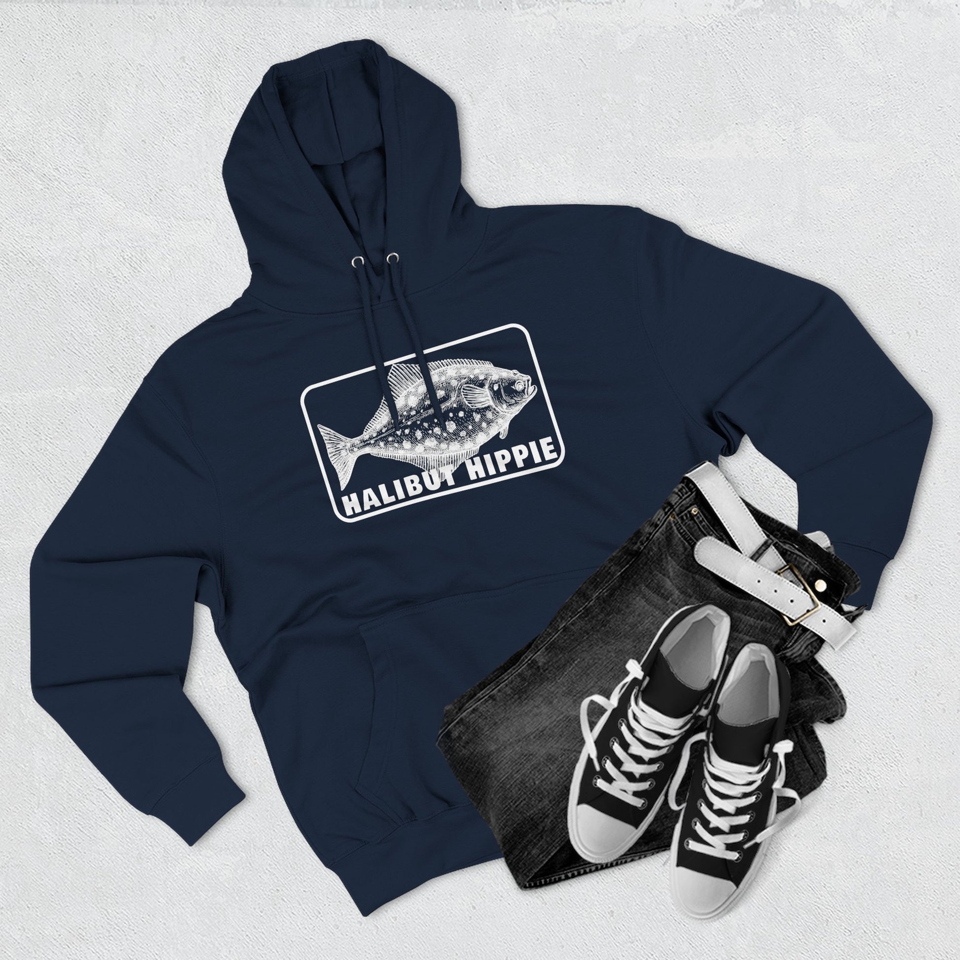 Halibut Hippie Three-Panel Fleece Hoodie CBSFA