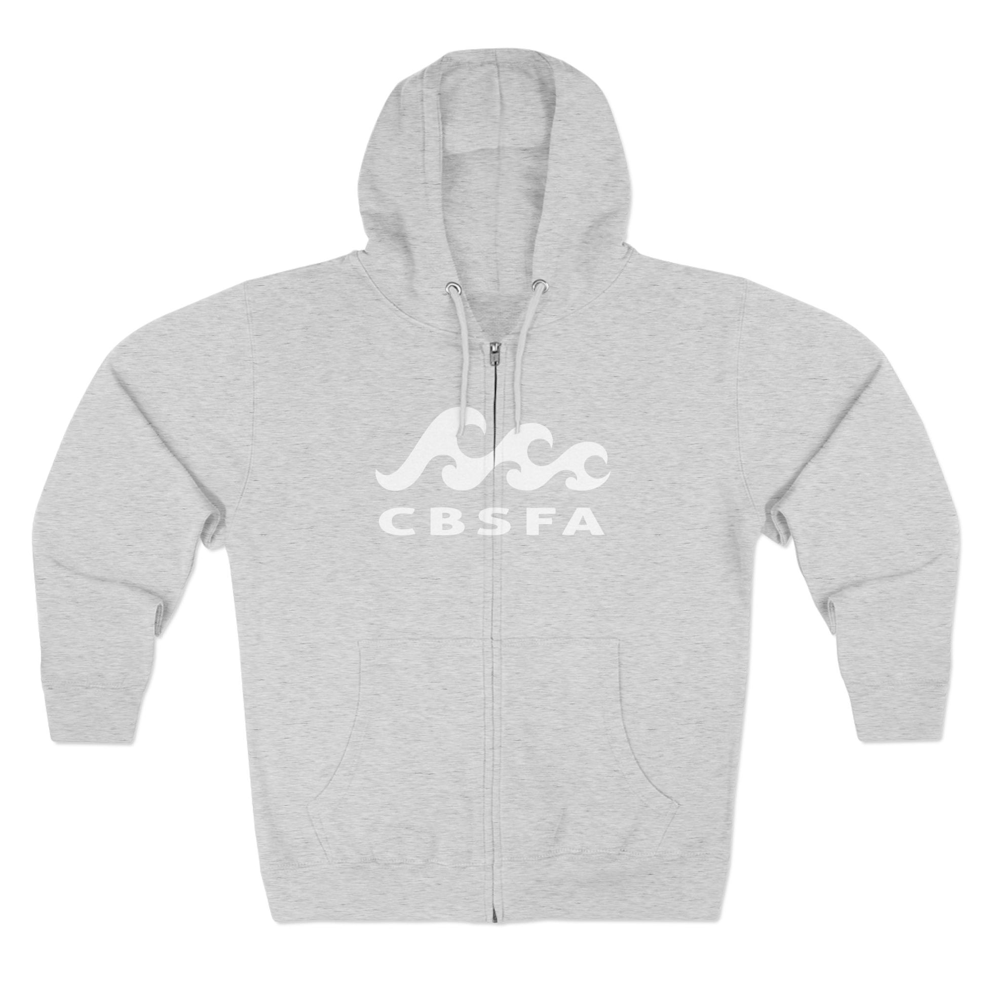 Unisex Zip Hoodie CBFSA front blueprint back