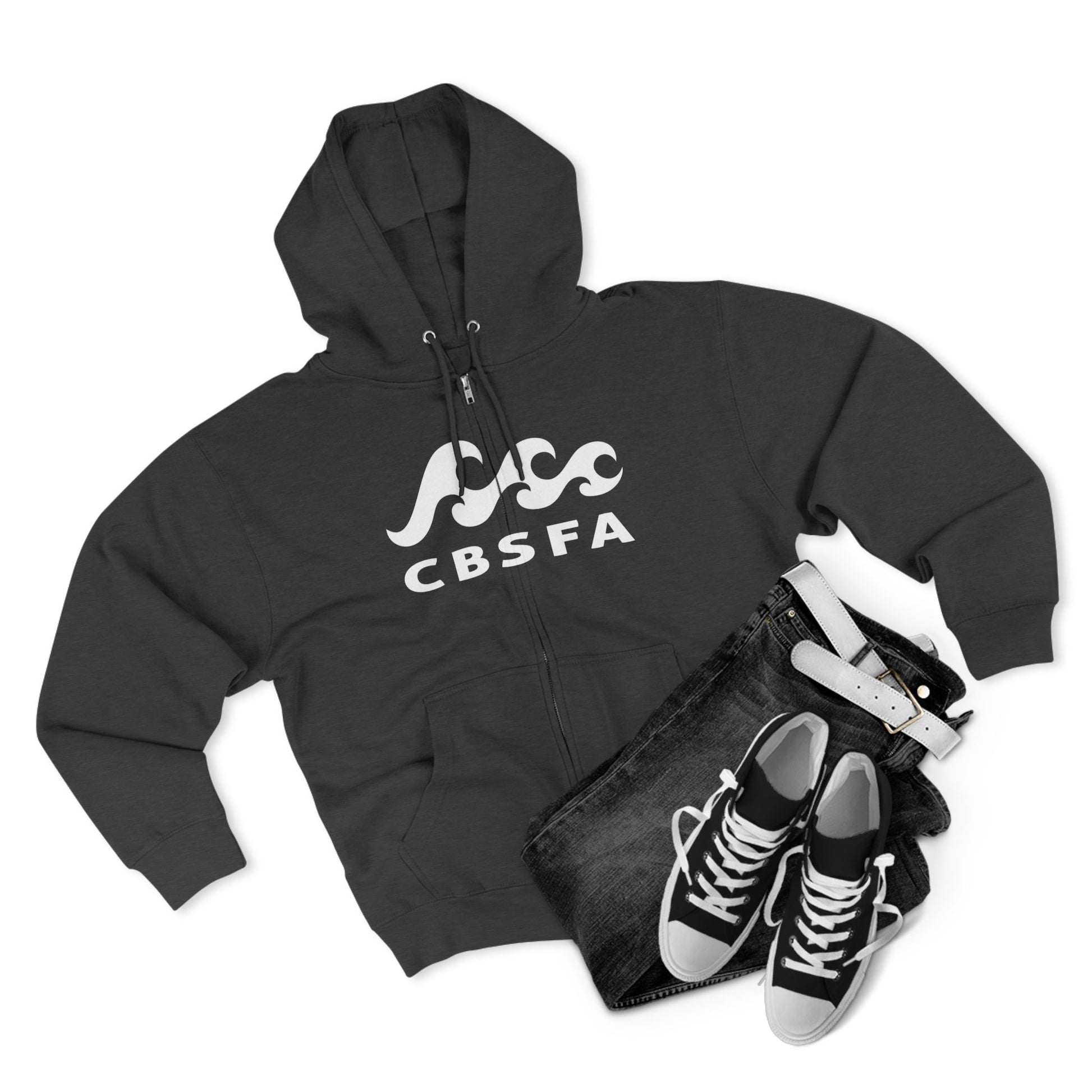 Unisex Zip Hoodie CBFSA front blueprint back