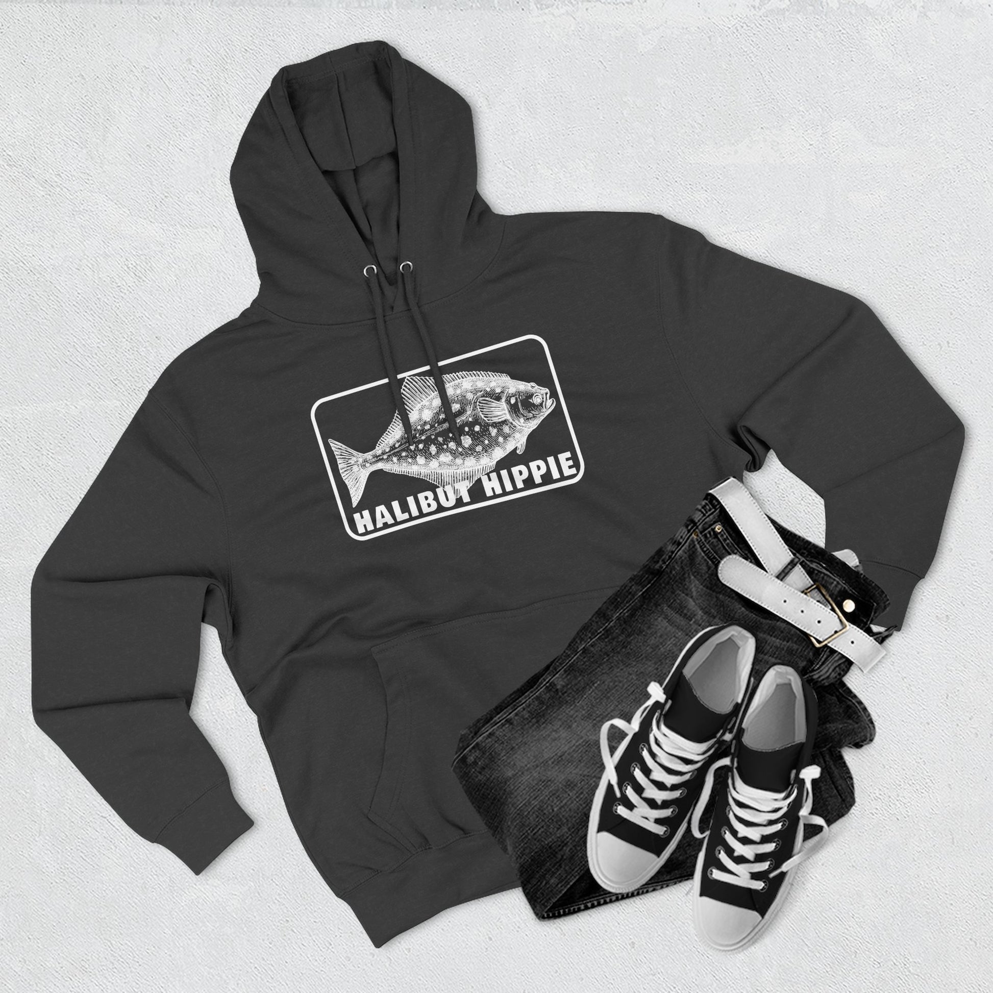 Halibut Hippie Three-Panel Fleece Hoodie CBSFA