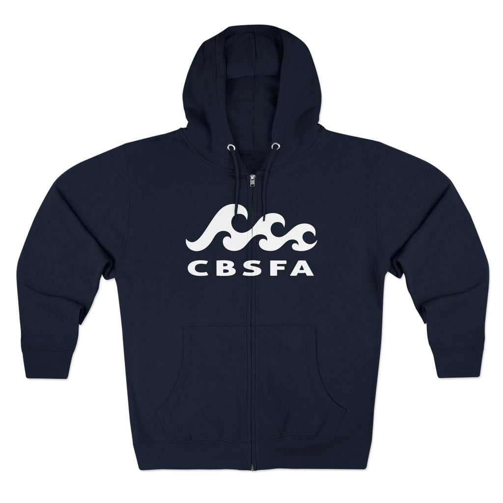Unisex Zip Hoodie CBFSA front blueprint back