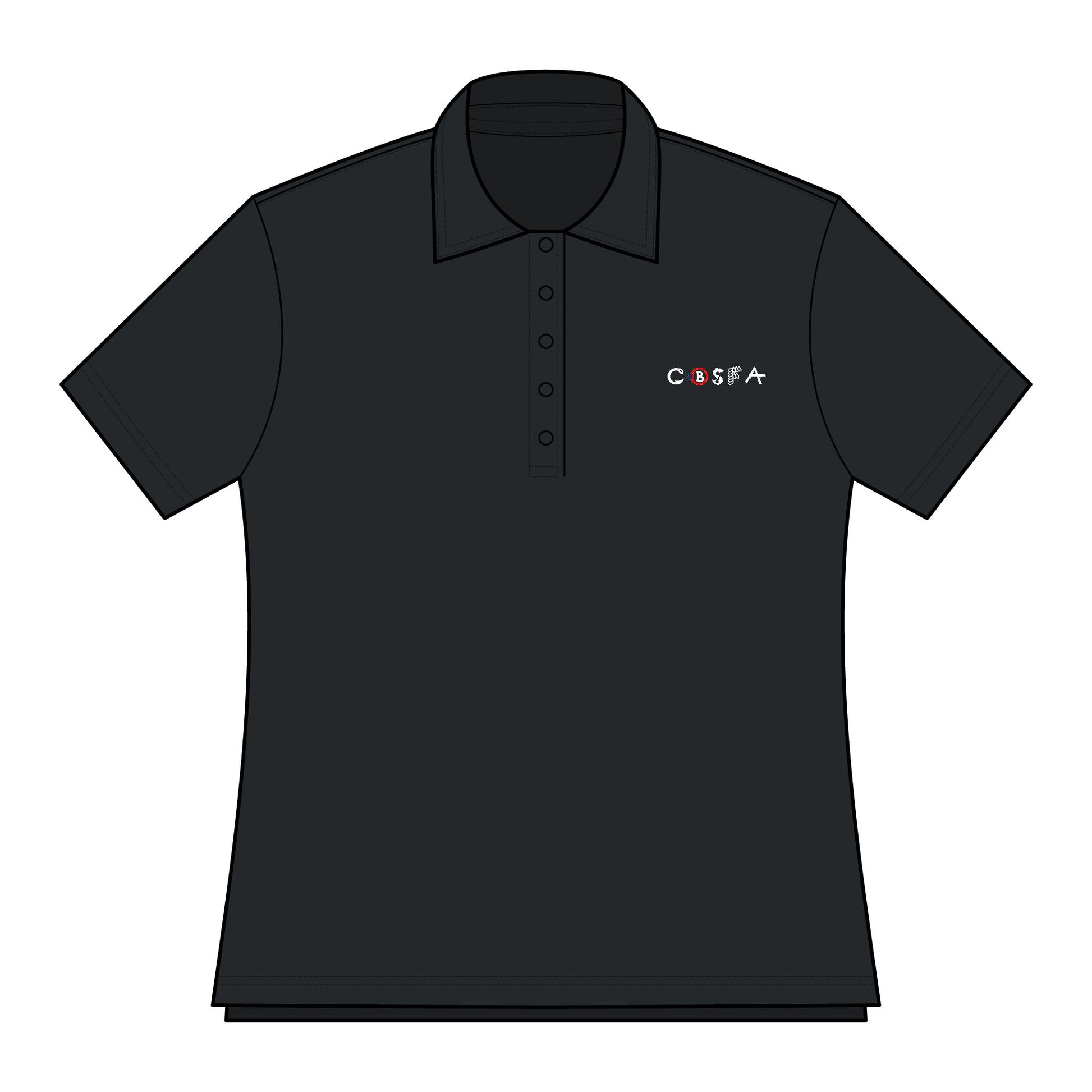 Ladies Oceanside Solid Polo CBFSA Logo