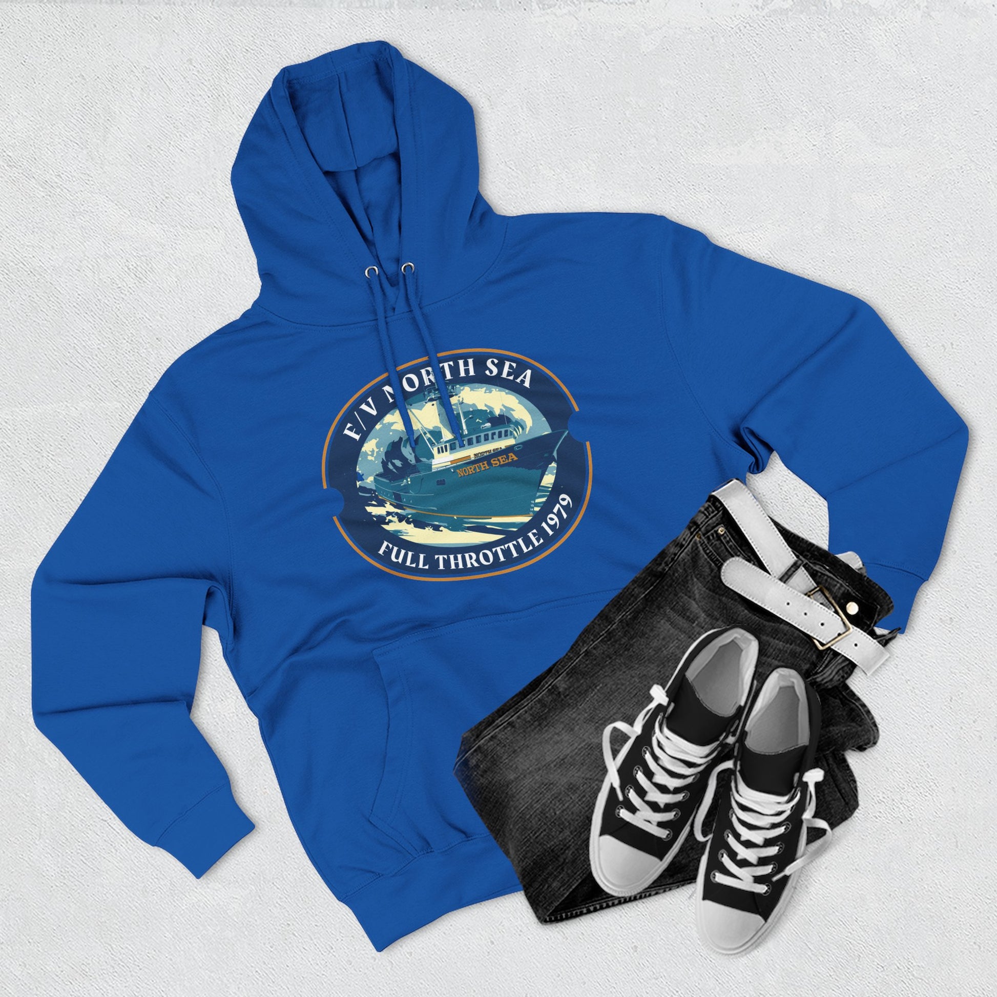 North Sea full throttle Three-Panel Fleece Hoodie
