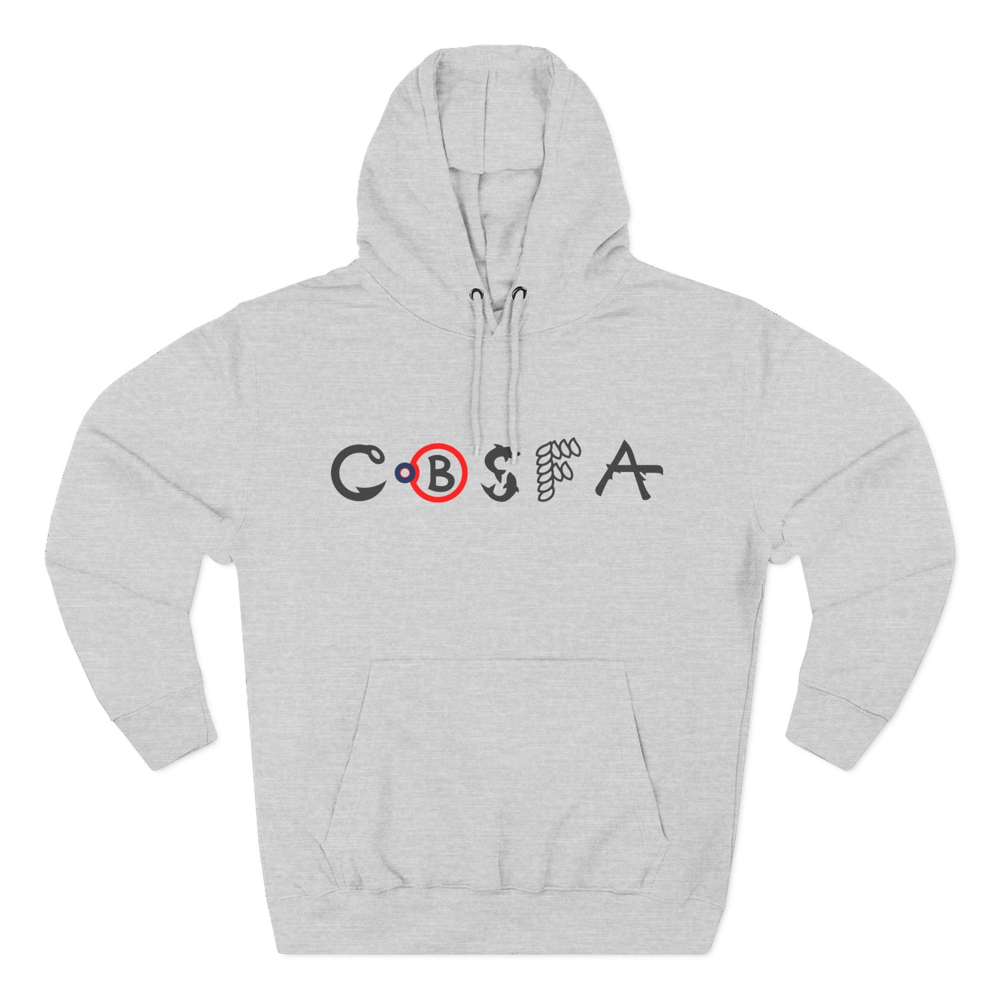 Chagix with CBSFA logo front Three-Panel Fleece Hoodie