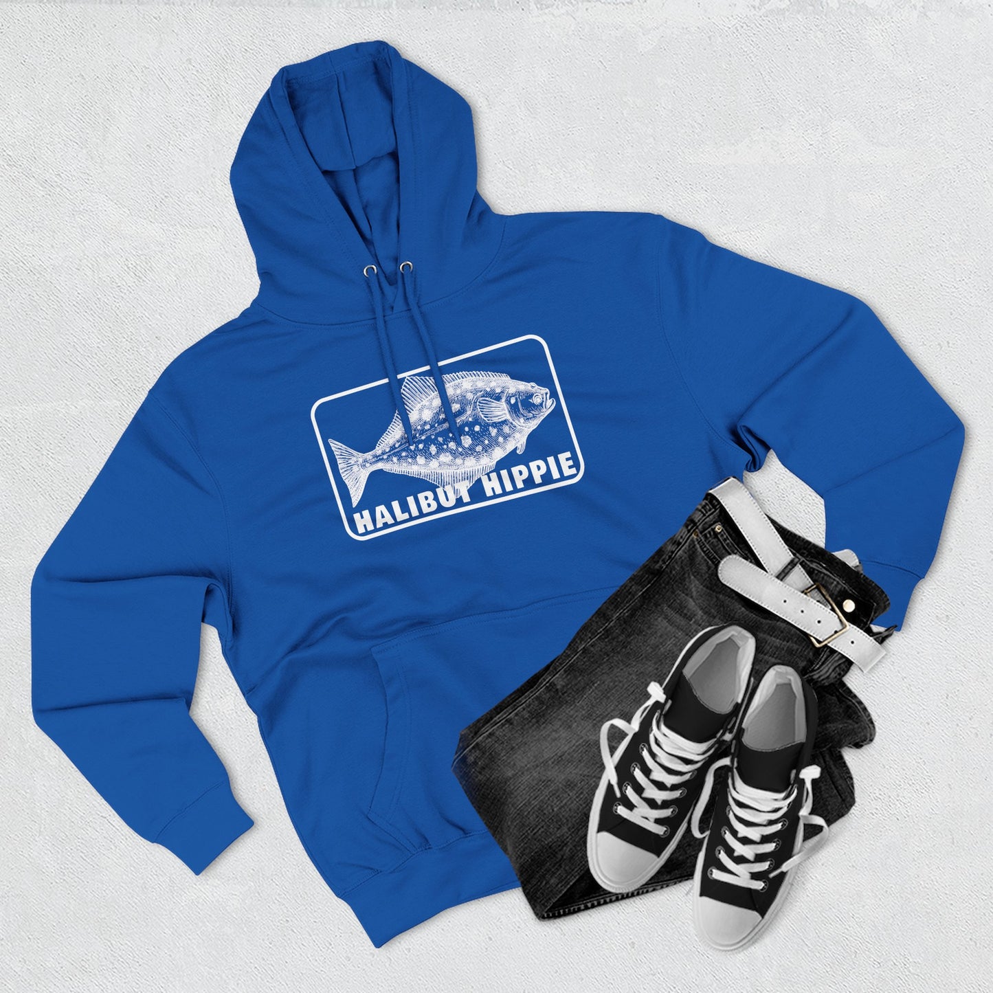 Halibut Hippie Three-Panel Fleece Hoodie CBSFA