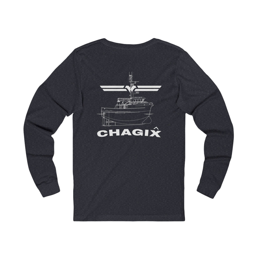 Chagix with wings front Unisex Jersey Long Sleeve Tee CBFSA