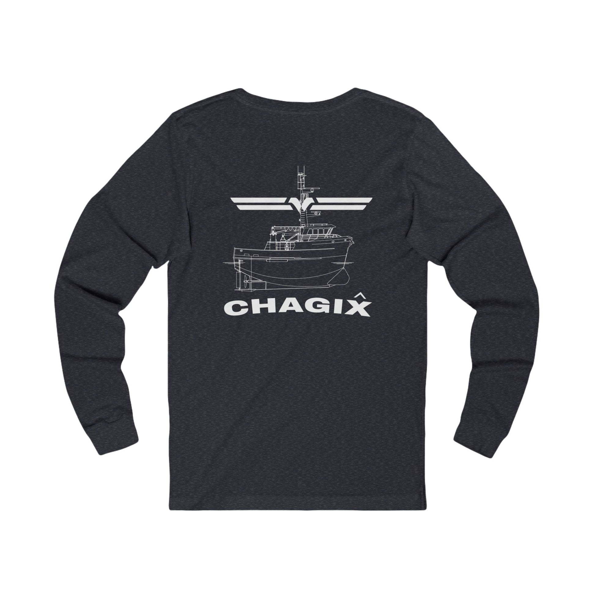 Chagix with wings front Unisex Jersey Long Sleeve Tee CBFSA
