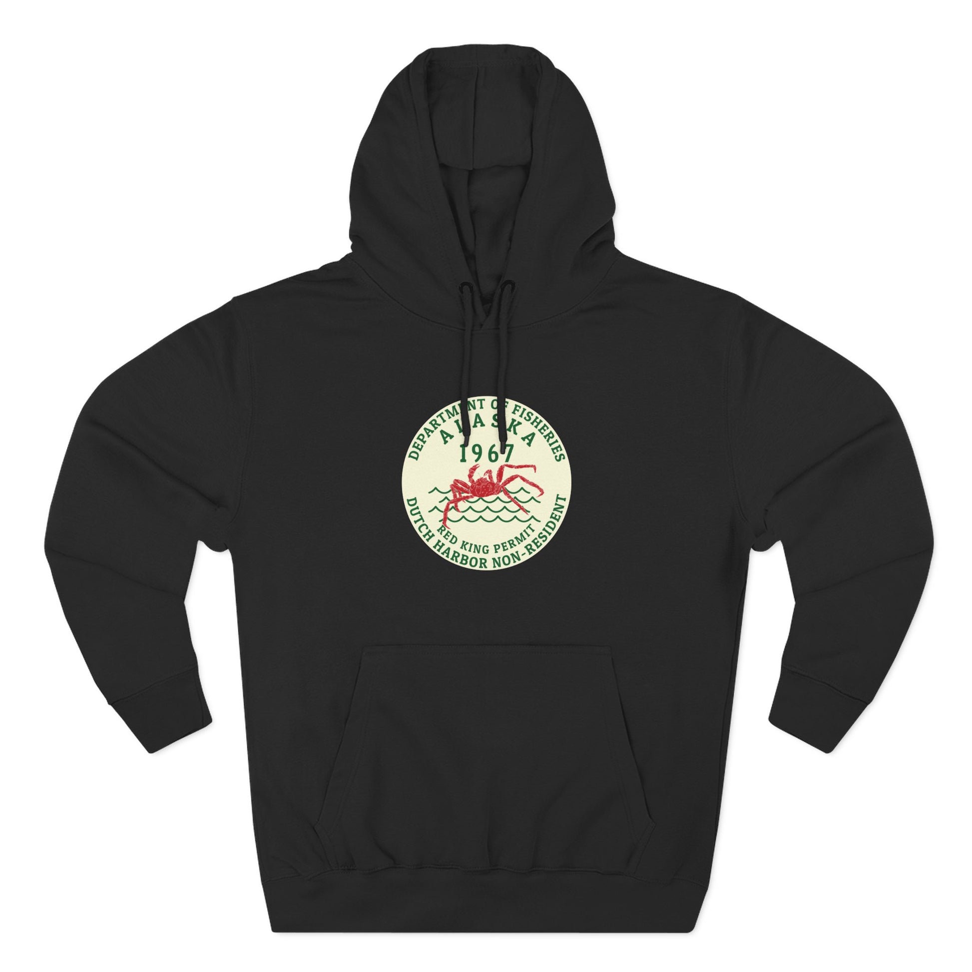 67 Red King Permit Three-Panel Fleece Hoodie
