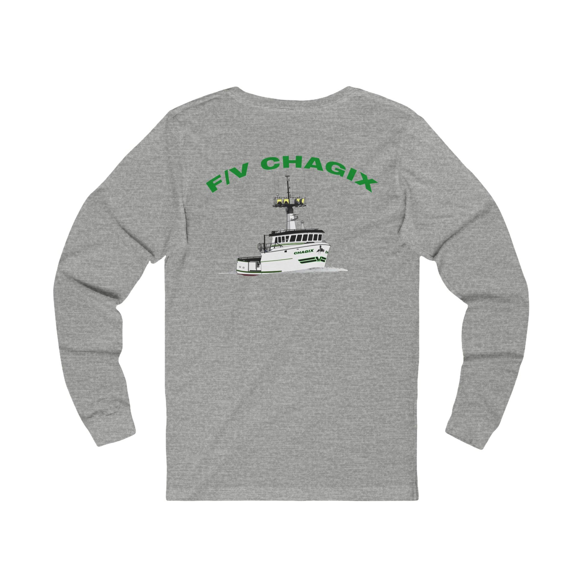 Chagix Boat Shirt Unisex Jersey Long Sleeve Tee CBFSA