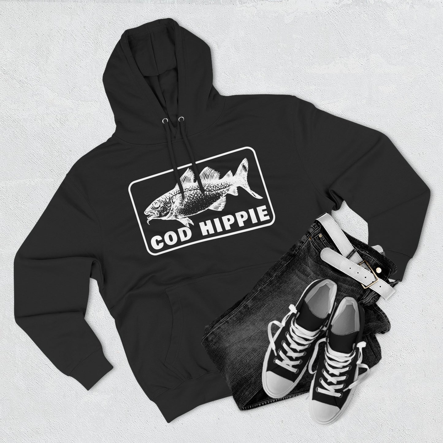 Cod Hippie Three-Panel Fleece Hoodie CBSFA