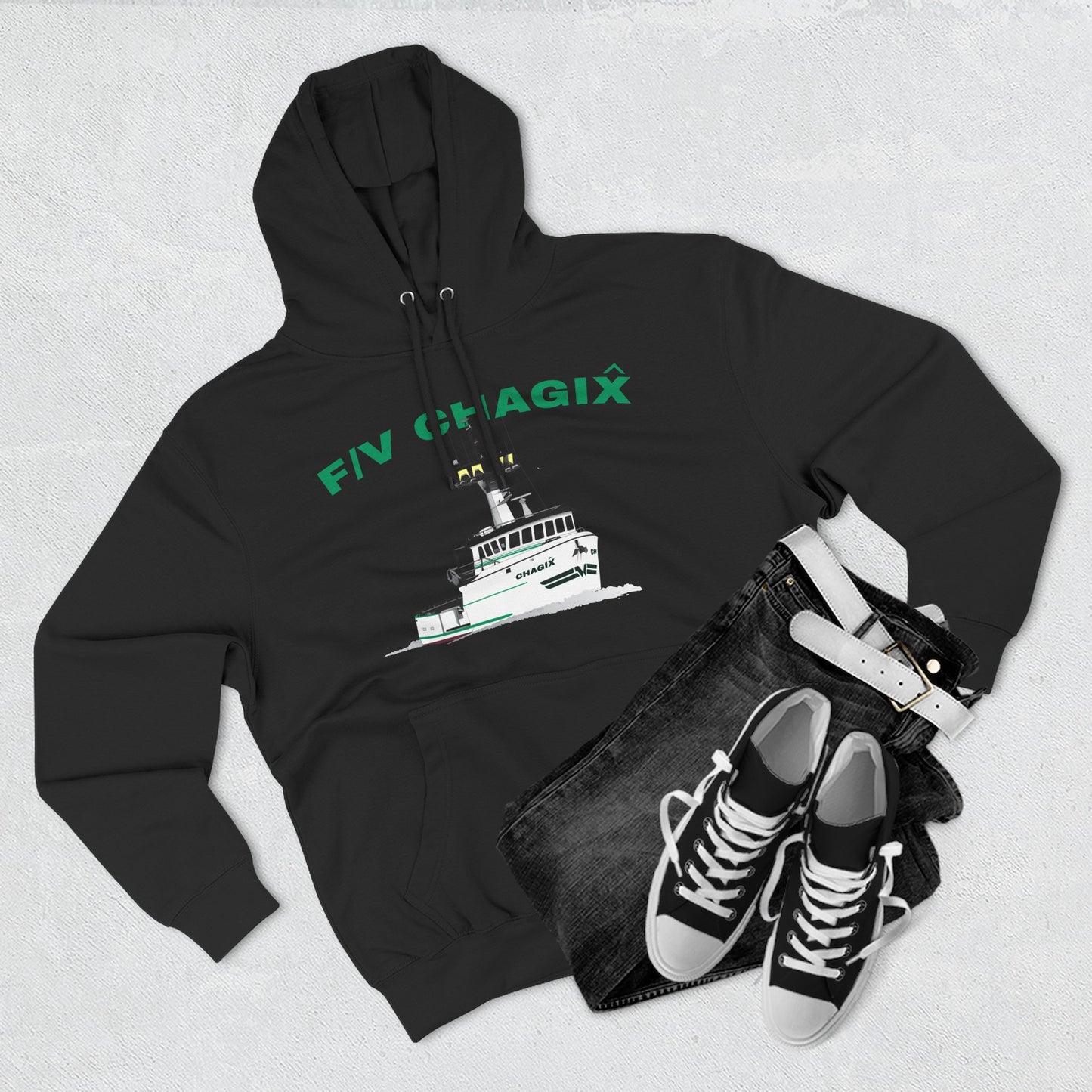 Chagix Boat Three-Panel Fleece Hoodie CBFSA
