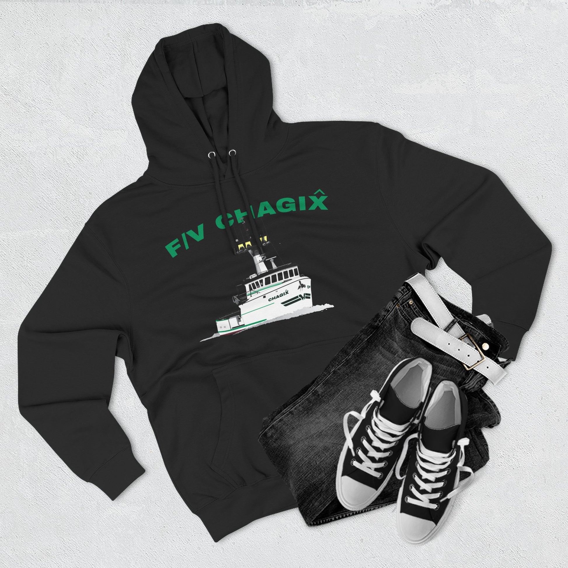 Chagix Boat Three-Panel Fleece Hoodie CBFSA