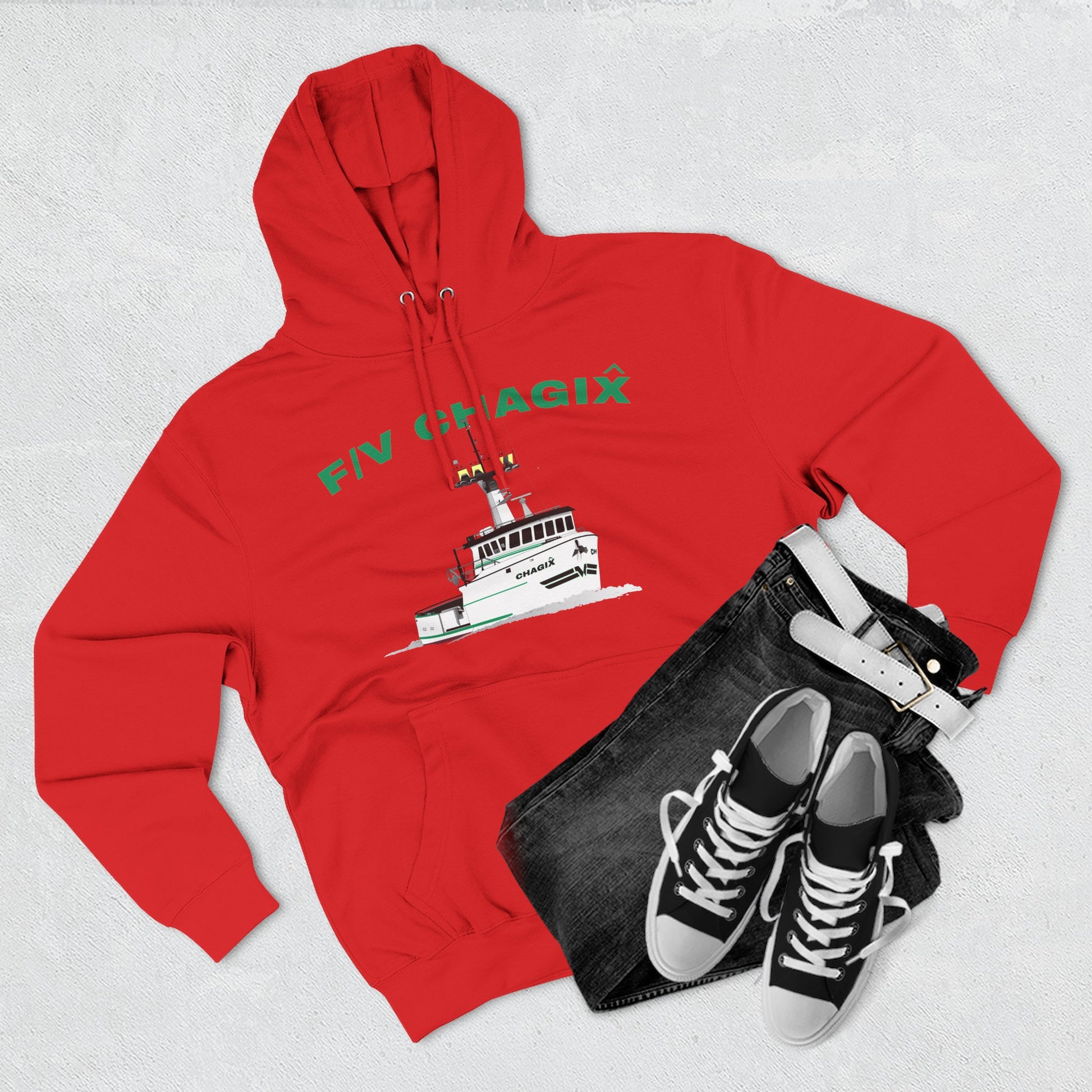 Chagix Boat Three-Panel Fleece Hoodie CBFSA