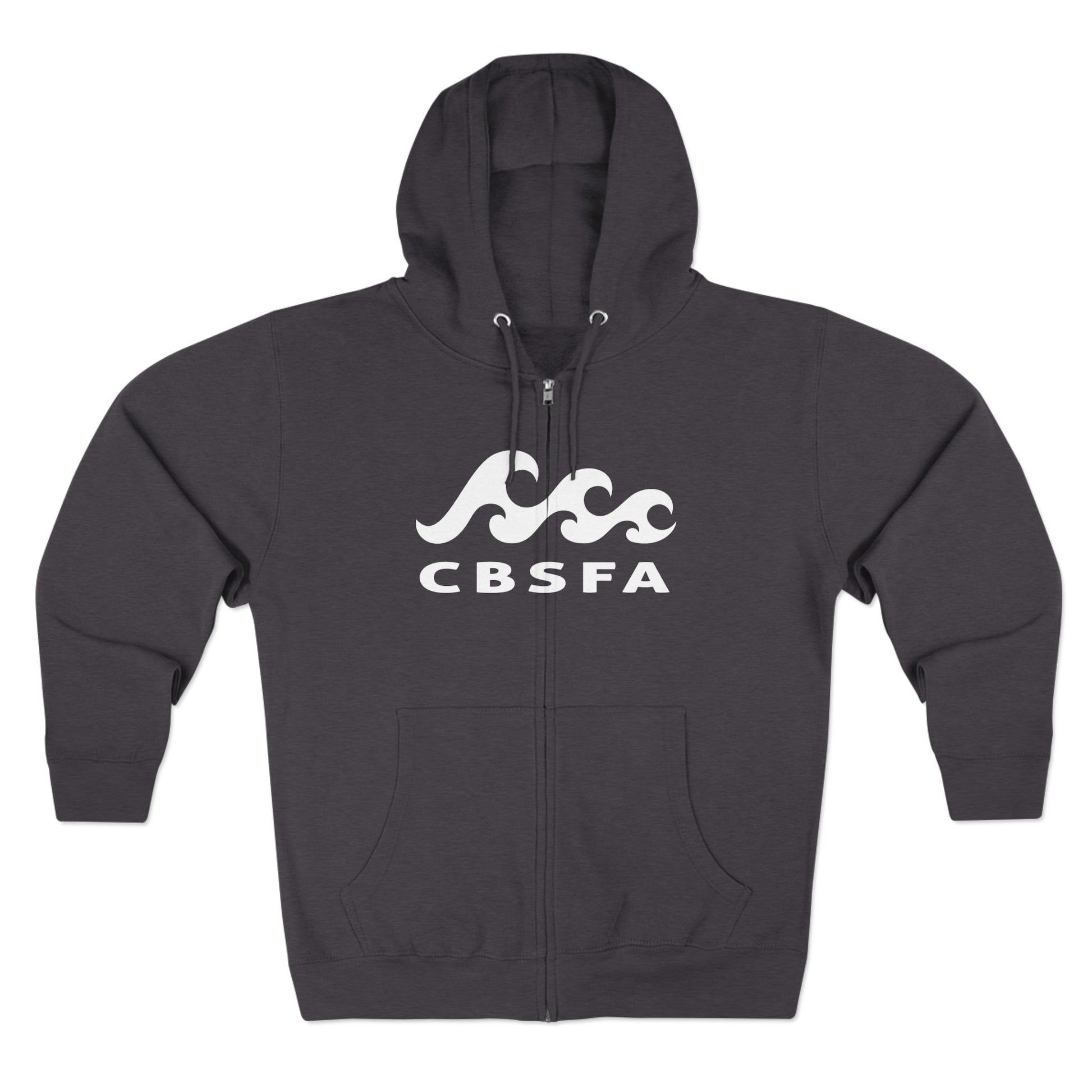Unisex Zip Hoodie CBFSA front blueprint back