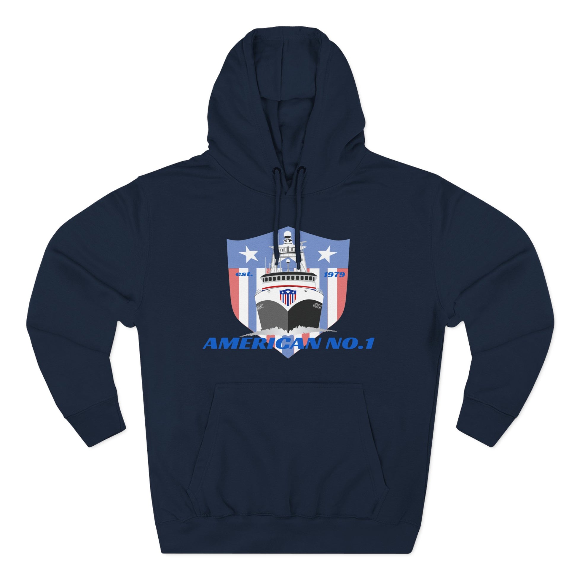 American No1 Three-Panel Fleece Hoodie