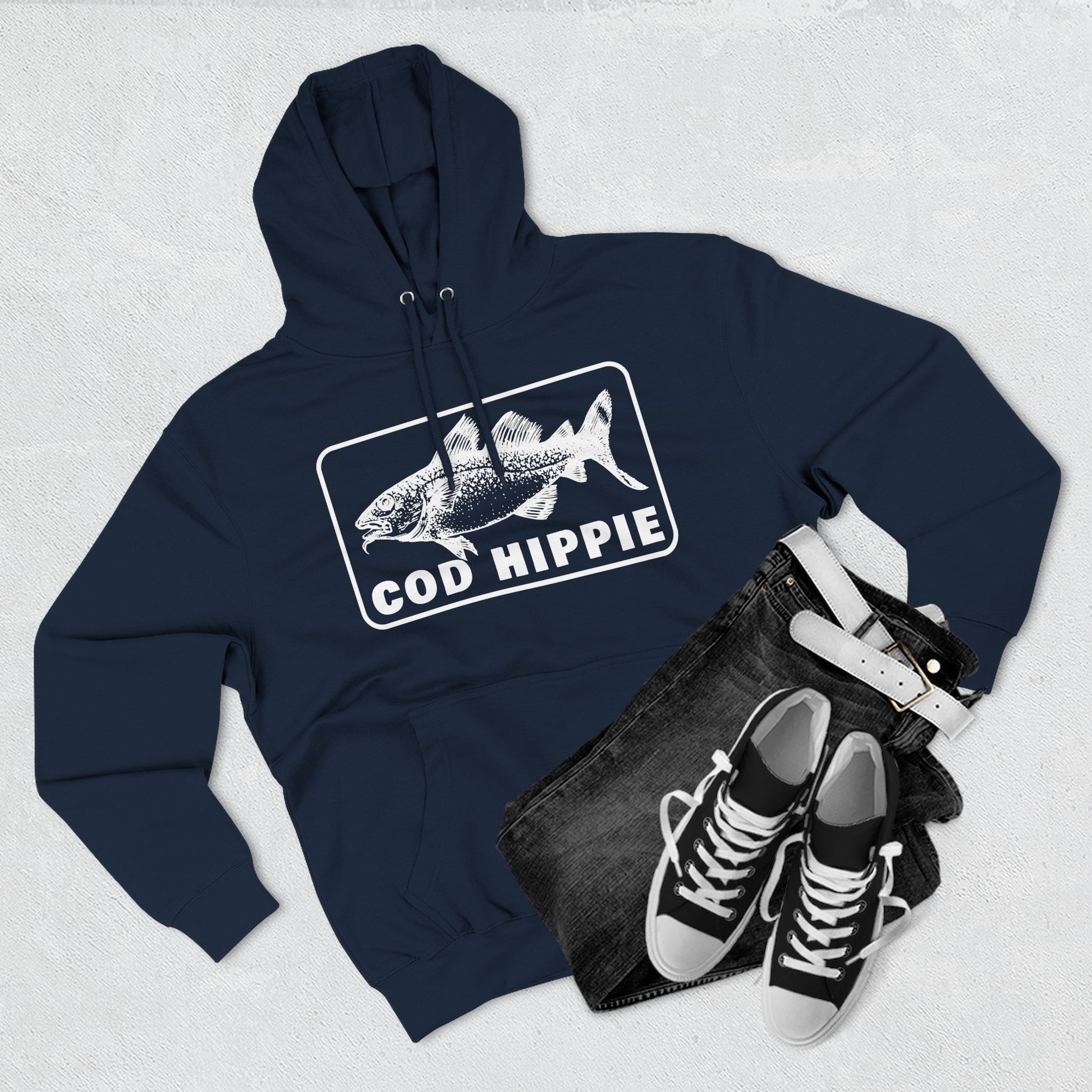 Cod Hippie Three-Panel Fleece Hoodie CBSFA